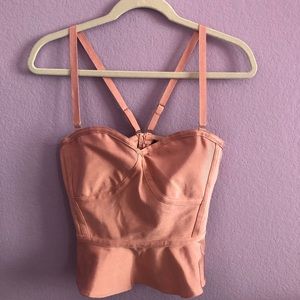 pink bodice top
